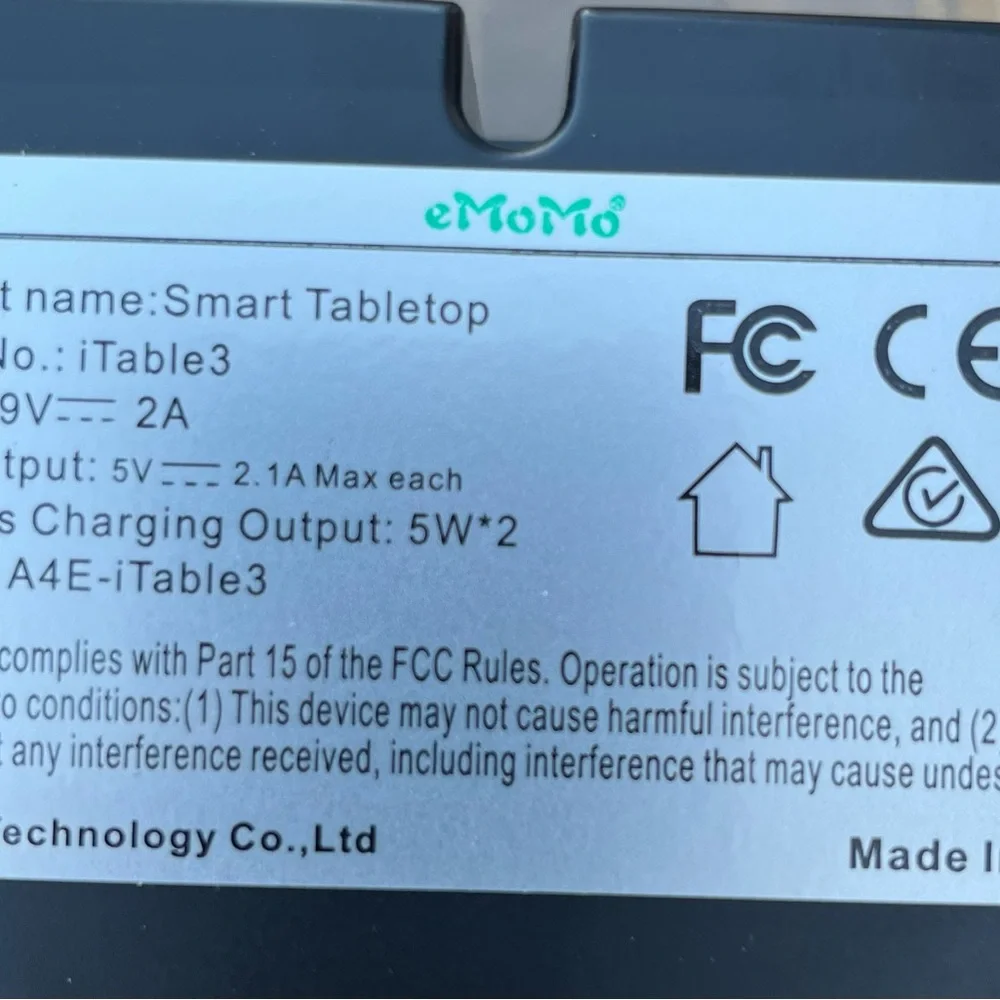eMoMo iTable3 Smart Recliner Control panel, new